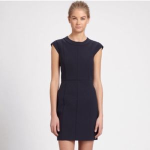 Theory Orinthia Navy Sheath Dress
